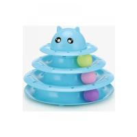 Petzoom 3 Katlı Kedi Oyuncağı Kedi Başlıklı.